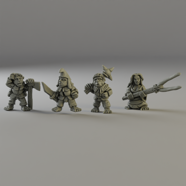 Halfling Militia 1 (3d-printed)