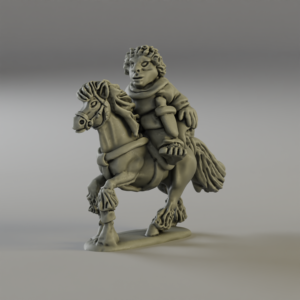 Halfling pony rider 1 (3d-printed)