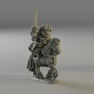 Halfling pony rider 2 (3d-printed)