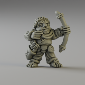 Halfling Archer 3 (3d-printed)